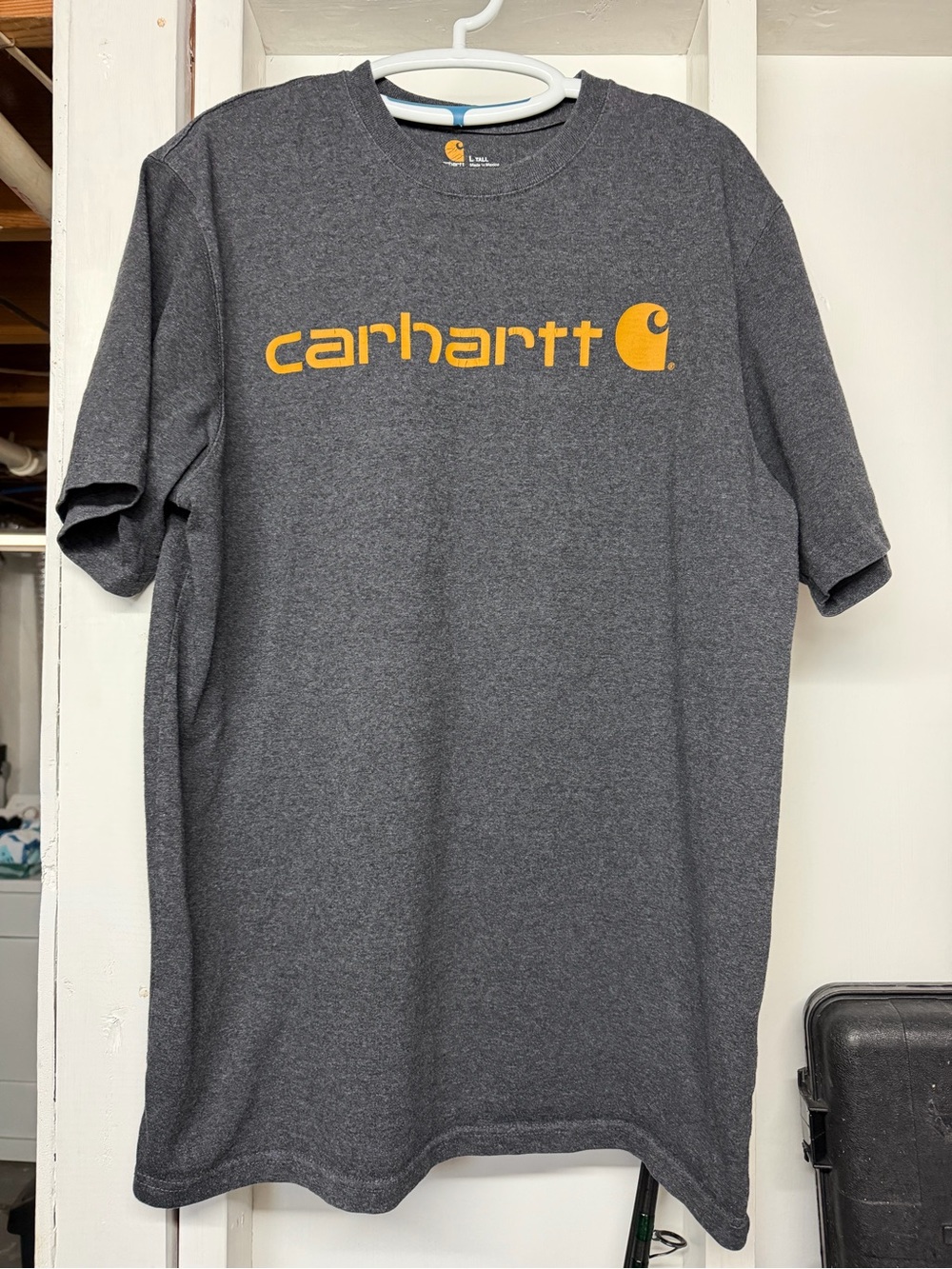 Carhartt Charcoal Short-Sleeve Tee Original Fit Size Large Tall Good Condition